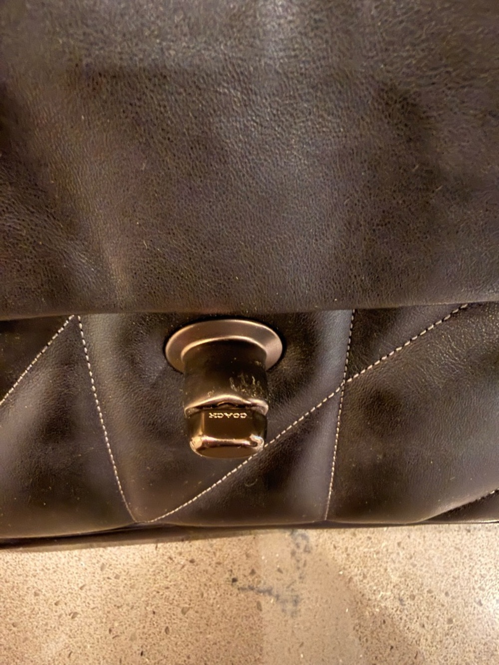 Coach Quilted Leather Shoulder Bag in Black - Picture 5 of 8